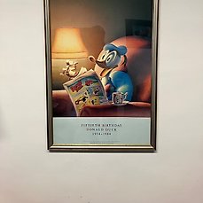 Gottfried Helnwein - 1 Print - Donald Duck - Fiftieth Birthday Donald Duck Comic Art
