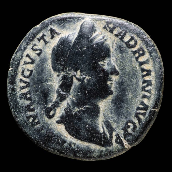 罗马帝国. 萨比纳 （奥古斯塔， 公元 128-136）. As Rome - PIETAS  (没有保留价)