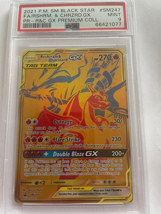 Pokémon - 1 Graded card - Charizard - PSA 9