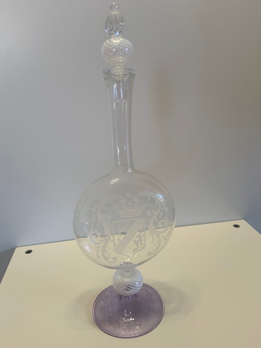 De Mio Giuliano bottiglia decorata a mano con tappo in filigrana bianca - Sanduhr - Glas - 2020 und ff.