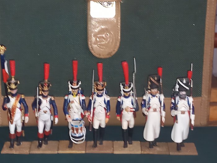 Brand Unknown - Estatueta militar miniatura - Régiment de Fusilliers Napoléoniens (marque Modèles et Allures) -  (7) - Chumbo