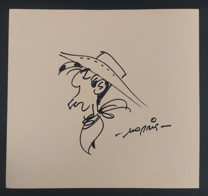 Morris - 1 original tegning - Lucky Luke