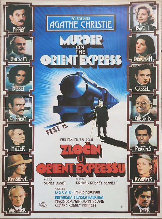 - Poster Murder on the Orient Express 1974. original movie poster