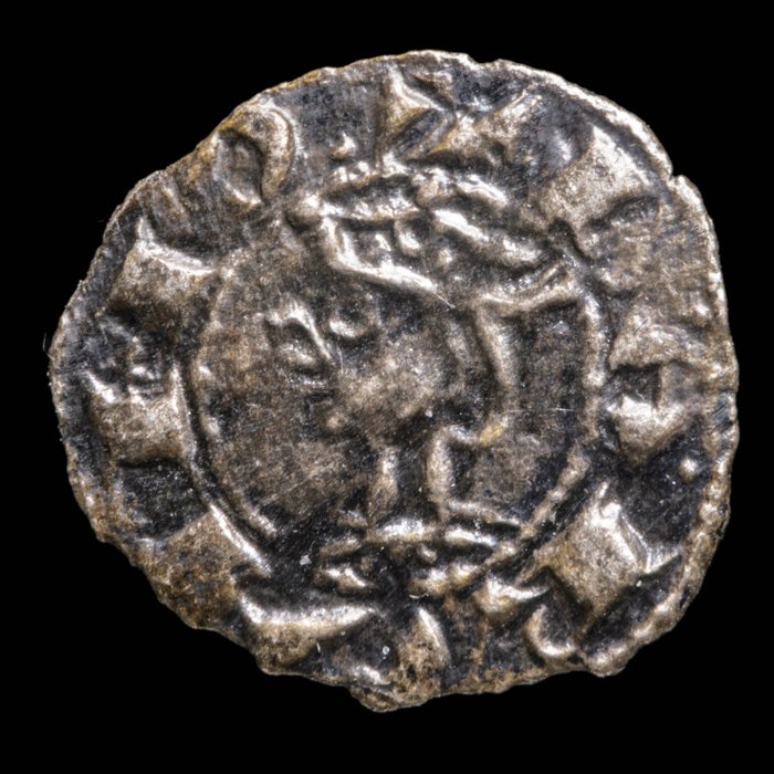 Crown of Aragon. Jaime I (1208-1276). Dinero Ceca Barcelona  (No Reserve Price)