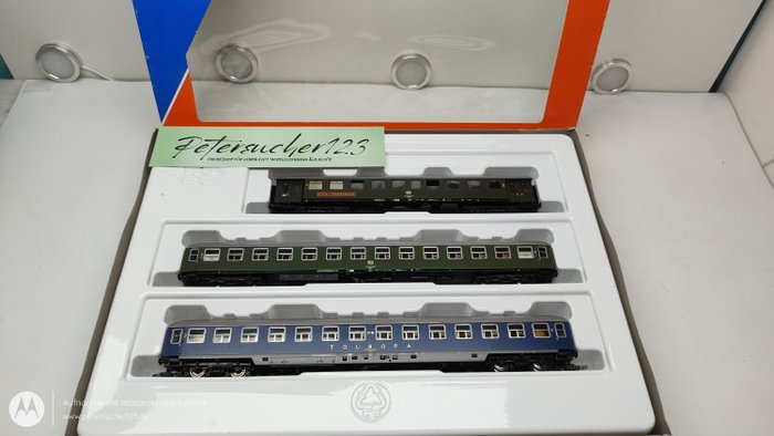 Roco H0轨 - 44099 - 模型火车客运车厢套装 (1) - 3 匹配“图罗帕” - DB