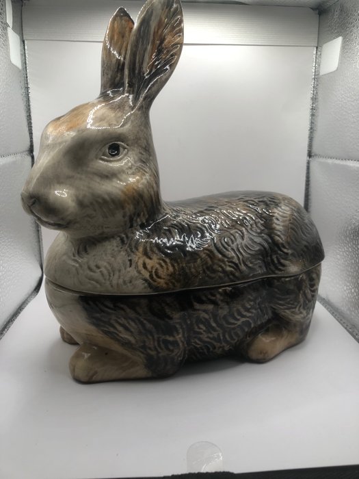 Kjøkken beholder - Terrin terrin kanin form - Keramikk, Porselen
