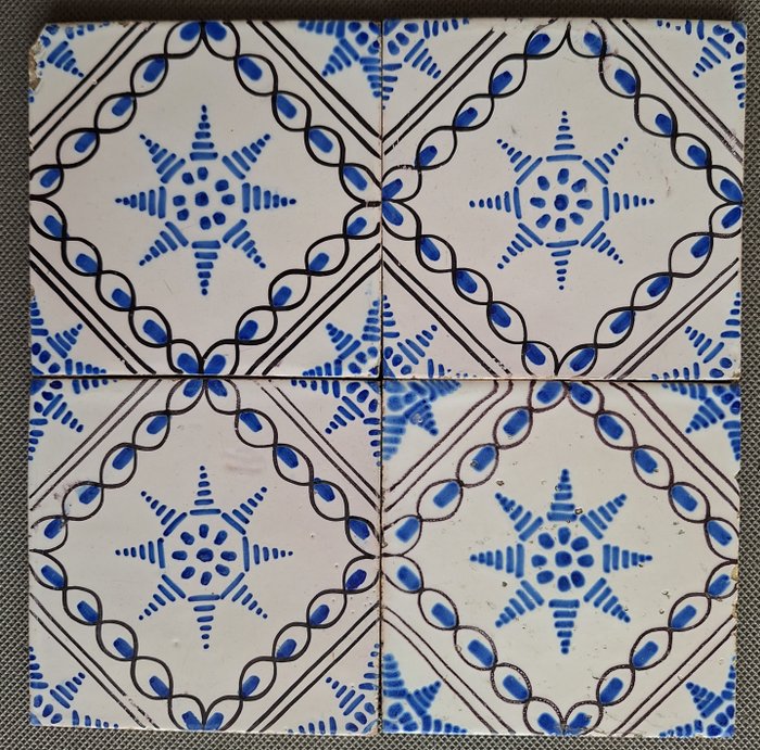 瓷磚 (4) - 裝飾品 - Ravesteyn/Westraven Ornament Tableau - 1880-1920 