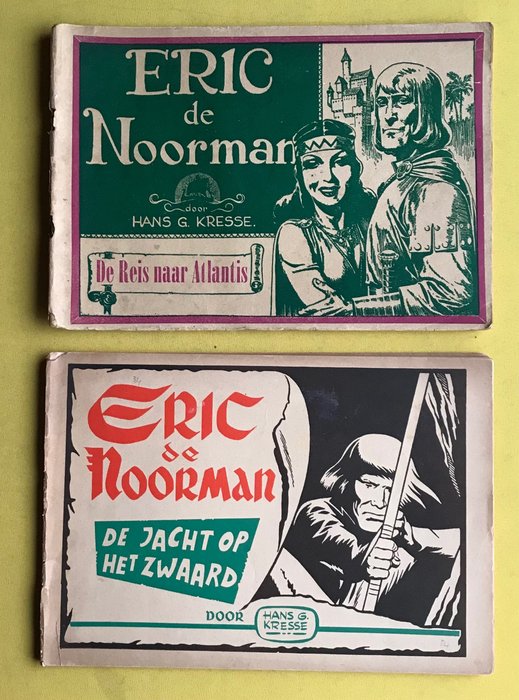 Eric de Noorman 1 t/m 34 (minus nr.14) - Vlaamse reeks. - 33 Album - Første udgave - 1948/1957