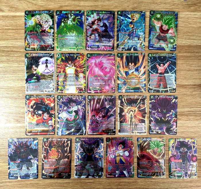Bandai - Dragon Ball Super card Game Card - BT15 Saiyan Showdown - Lot 21x SR Super Rare