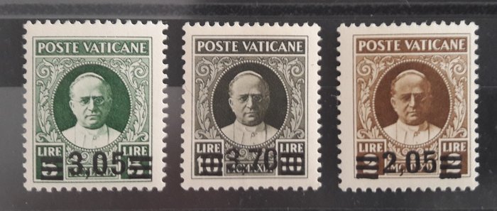 Βατικανό  - Provvisoria serie completa di 6 valori - Sassone 35/40