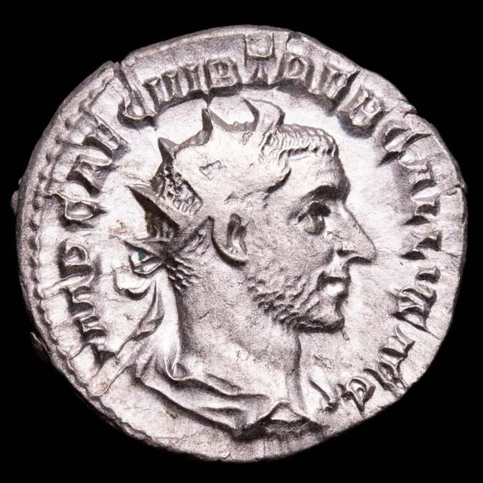 羅馬帝國. 加盧斯 (AD 251-253). Antoninianus Rome mint. FELICITAS PVBLICA, Felicitas standing left, holding caduceus and cornucopiae  (沒有保留價)