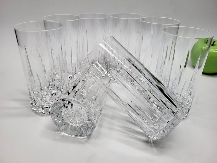 Colle Val D'Elsa Toscany - Glasservice (8) - Kristall, Longdrink signiert