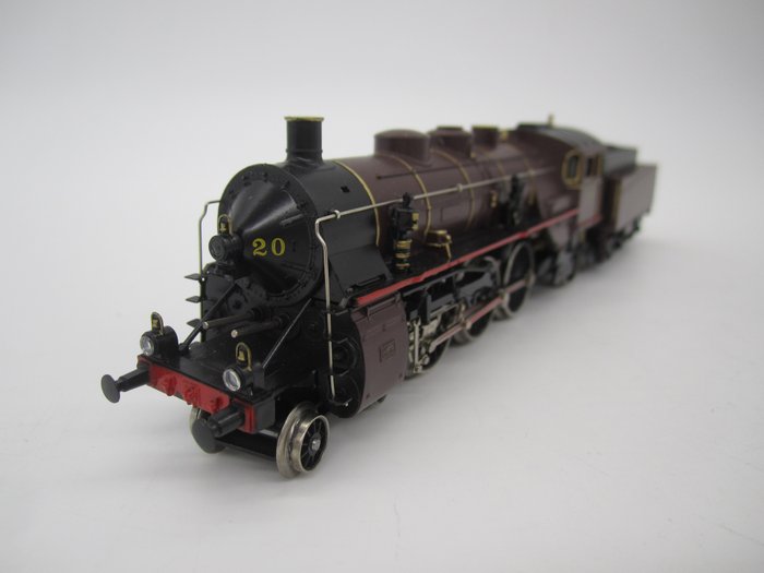 Märklin H0 - 3111 - Locomotiva a vapor com vagão de carvão (1) - Série 59, digital - NMBS