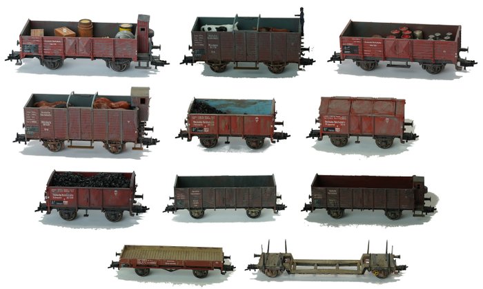 Fleischmann H0 - 5203/5204/5208/5209/5211 - 模型貨運火車 (11) - DRG