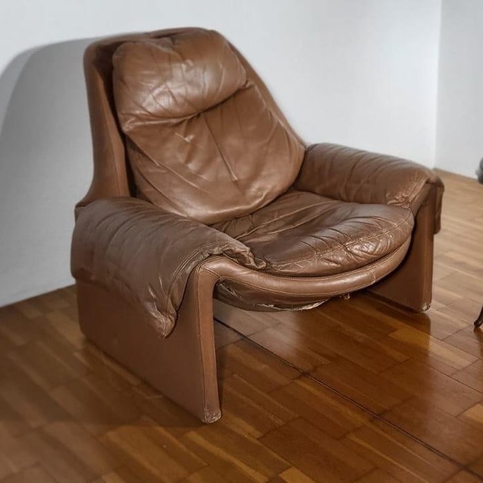Vittorio Introini - 扶手椅 - P60 - 皮革