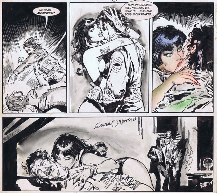 Mayo, Gonzalo - 1 Original page - Vampirella - Warren #54 - 1976
