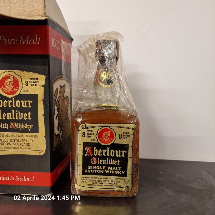 Aberlour-Glenlivet 1965 8 years old - Original bottling  - 75 cl 