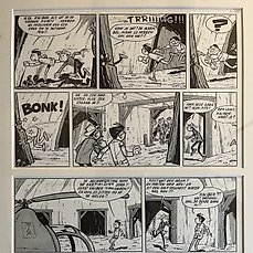 Mau, Bob - 1 Original page - Pits en Kaliber 11 - Het Kluts-Gevaar - 1962 Comic Art