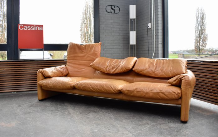 Cassina - Vico magistretti - Sofa (1) - Maralunga lounge - Leather