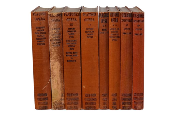 Platonis, Ciceronis - Oxford Classical Texts - Greek & Latin authors - 8 books - Scriptorum Classicorum Bibliotheca - 1903-1913
