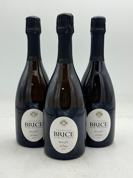 2019 Brice, Brice Blanc de Noirs Grand Cru Bouzy Le Poteau - Champagne Grand Cru - 3 Flaschen (0,75 l)