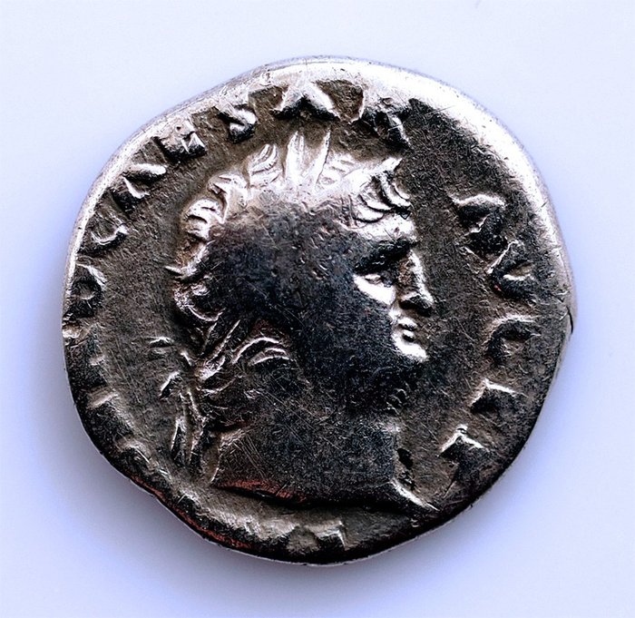 罗马帝国. 尼禄 （公元 54-68）. Denarius Roma 65 - 66 d.C. - Júpiter