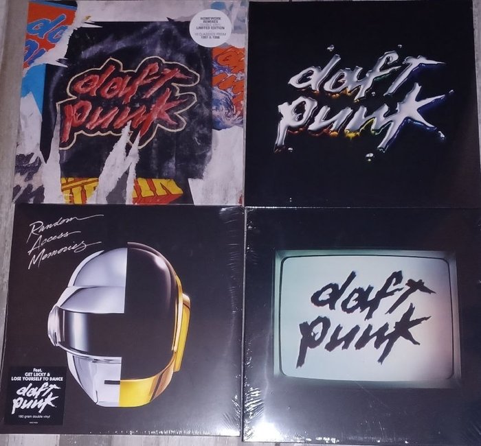 Daft Punk - "Random access memories", "Discovery", "Homework remixes", "Human after all" 4 double LPs, mint & - Diverse titels - 2 x LP Album (dubbelalbum) - 180 gram - 2013