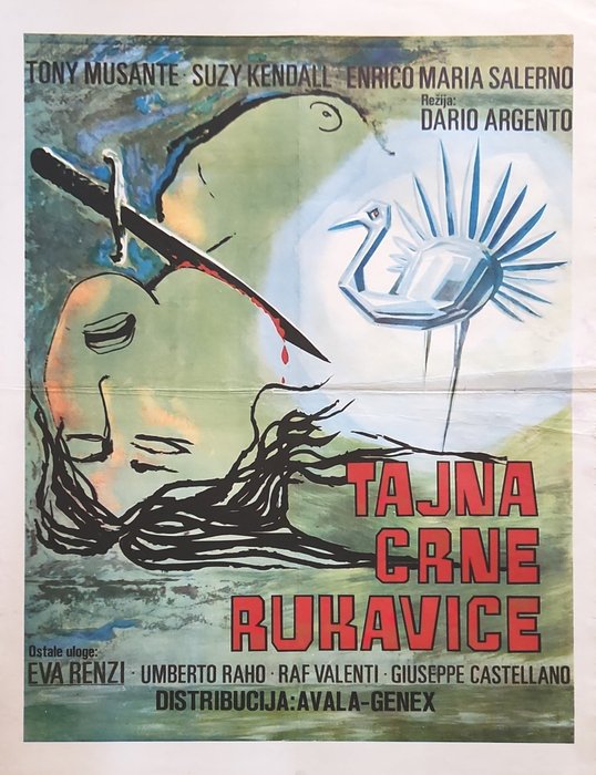  - Poster L'Uccello Dalle Piume Di Cristallo / The Bird With the Crystal Plumage original movie poster