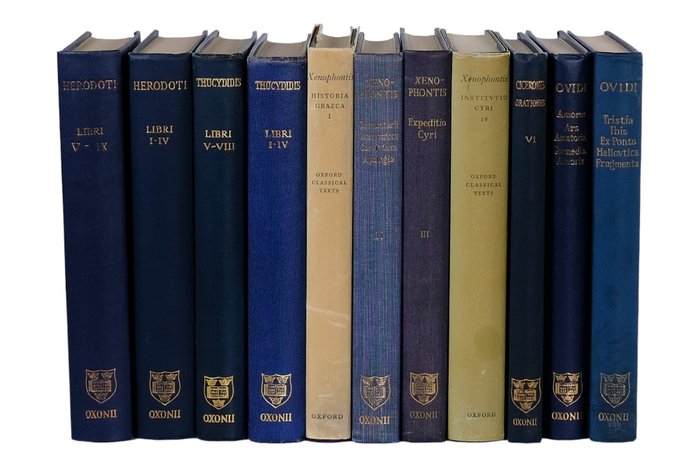 Thucydius, Ovidi, Ciceronis, Xenophontis, Herodoti - Oxford Classical Texts - Greek & Latin authors - 11 books - Scriptorum Classicorum Bibliotheca - 1956-1961