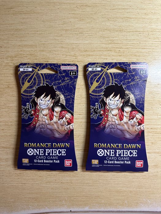 萬代 - 2 Booster pack - One Piece - op01 romance dawn