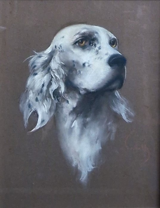 Tito Corbella (1885-1966) - Ritratto di cane