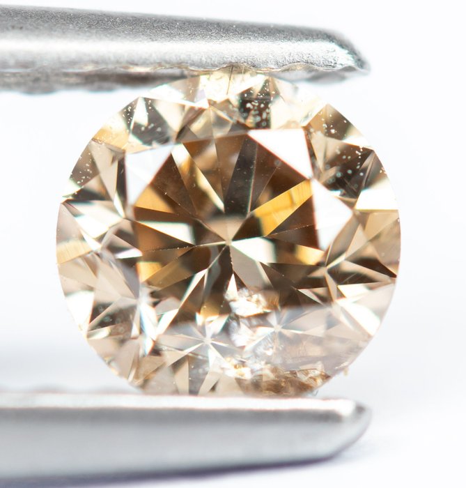 Diamante - 0.45 ct - Marrón amarillento claro natural elegante - SI2 *NO RESERVE*