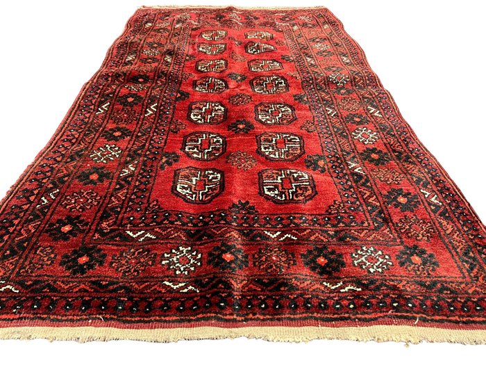 阿富汗装饰艺术 - 小地毯 - 140 cm - 83 cm