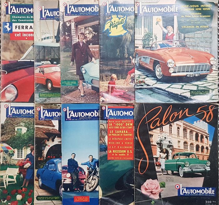 L'Automobile Magazine (10 N°) - 1958