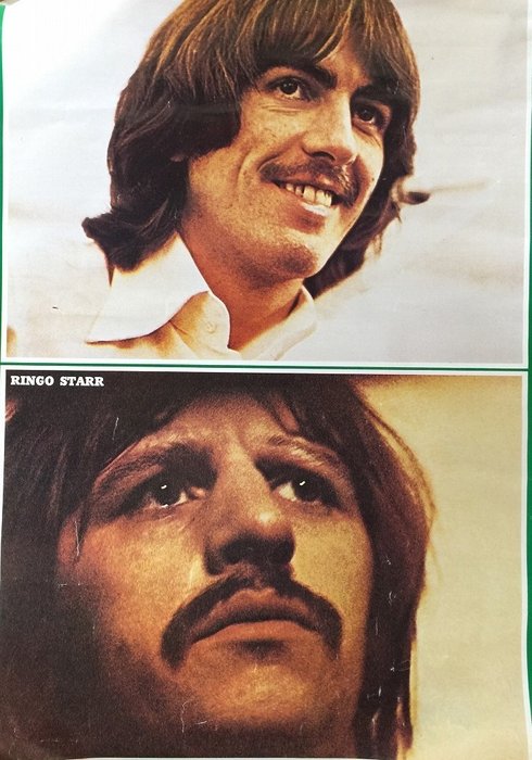 TOSHIBA EMI - Japanese Vintage Poster / Beatles / Ringo Starr - 1980-tallet