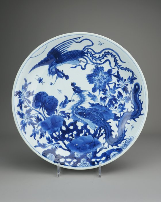 Cargador - Porcelana - Fenghuang - China - Kangxi (1662-1722)