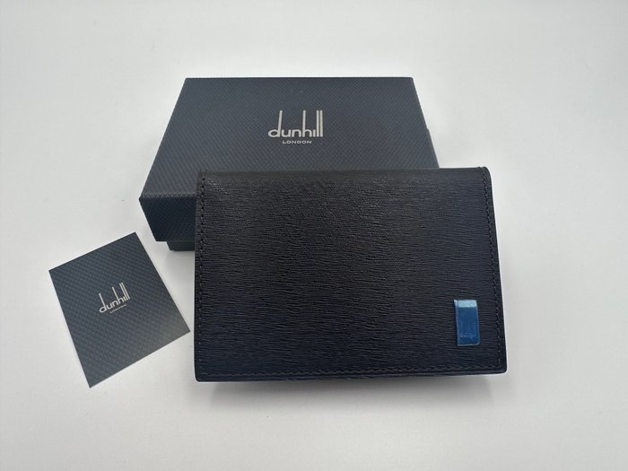 Alfred Dunhill - porta badge/carte di credito pelle marrone - brand new - Port carduri