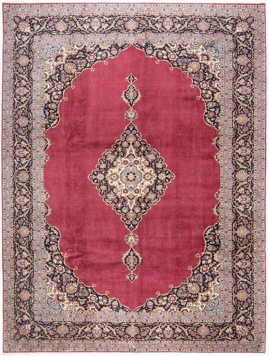 Kashan - Signiert - Teppich - 397 cm - 304 cm