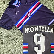 US Sampdoria – Italiaanse voetbal competitie – Montella – 1996 – Voetbalshirt