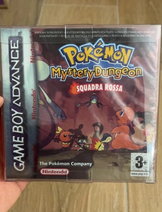 Nintendo - Pokémon mystery dungeon squadra rossa (red team) - Gameboy Advance - Videospill - i original forseglet eske - rød stripe