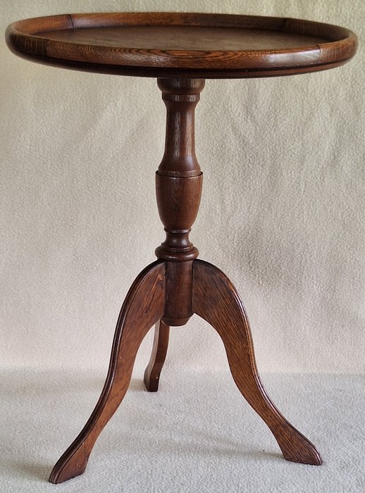 Side table - Elegant antique English wine table - Wood, oak