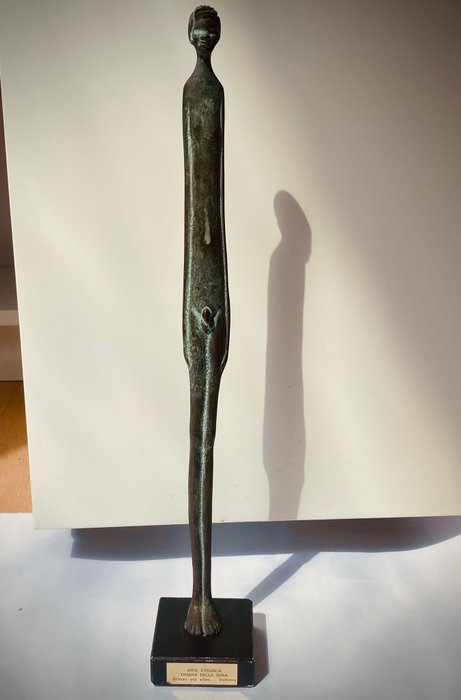 小雕像, Ombra della sera - 39.5 cm - 銅綠青銅