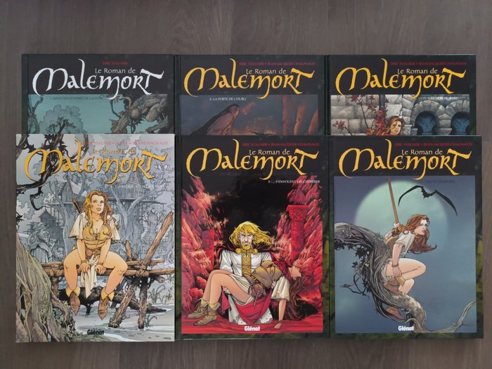 Le Roman de Malemort T1 à T6 + ex-libris - Série complète - 6x C - 6 Album - Pierwsze Wydanie - 1999/2004