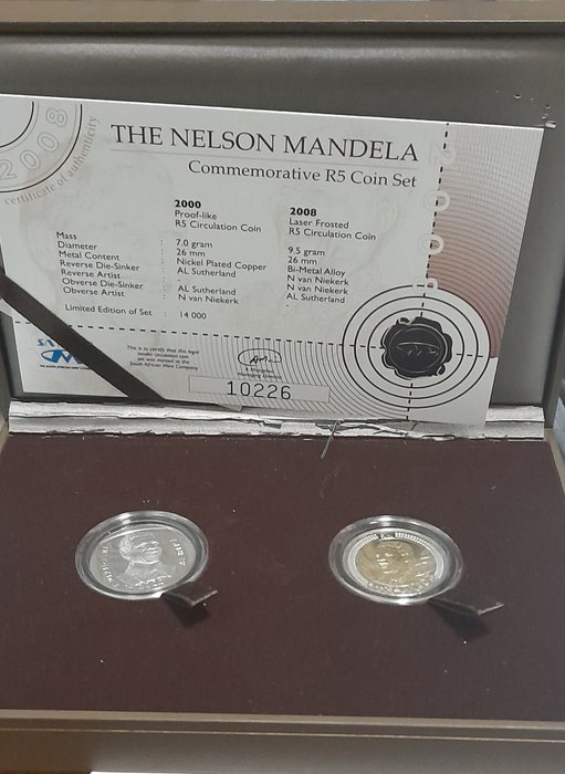 Zuid-Afrika. Coin Set 2008 Nelson Mandela  (Zonder Minimumprijs)