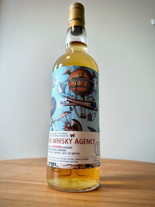 Littlemill 1991 23 years old - The Whisky Agency  - b. 2014 - 70 cl