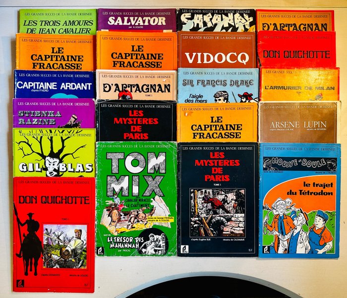 Les Grands succès de la bande dessinée - 20x B - 20 Album - Första upplagan - 1977
