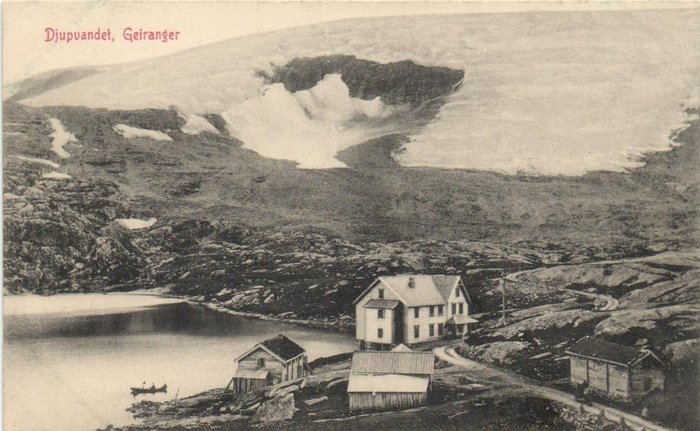 挪威/斯匹次卑尔根岛 - 包括地点、自然、峡湾、山村和冰川 - 明信片 (70) - 1900-1950
