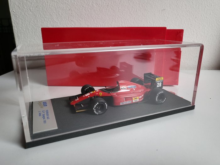 BBR 1:43 - Modell racerbil - Ferrari 643 F1 4th GP Spain #28 Jean Alesi - BG07