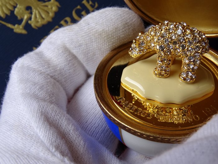 玩具人偶 - House of Faberge - Imperial Egg  - Surprise Egg - Boxed -Certificate of Authenticity - 金色成品