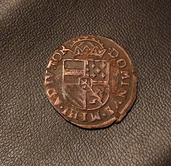 布魯日. Felipe II (1556-1598). Liard 1585  (沒有保留價)